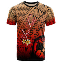 Tonga Polynesian Custom T Shirt Plumeria Tattoo Tribal Unisex Red - Polynesian Pride