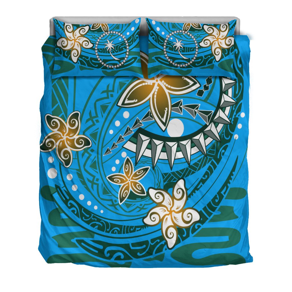 Chuuk Bedding Set - Spring Style Blue Color - Polynesian Pride
