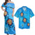 Matching Dress and Hawaiian Shirt Hawaii Plumeria Turtle In The Ocean John Style RLT14 - Polynesian Pride