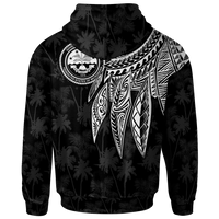 Federated States of Micronesia Custom Hoodie Polynesian Wings (White) - Polynesian Pride