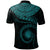 Marshall Islands Polynesian Custom Polo Shirt Marshall Islands Waves (Turquoise) - Polynesian Pride