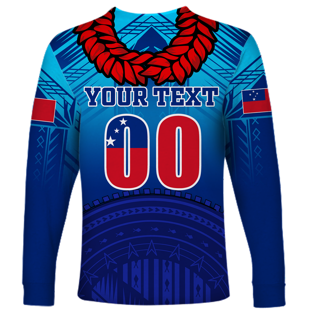 (Custom Personalised) Manu Samoa Legend Long Sleeve Shirt - LT12 - Polynesian Pride