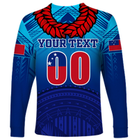 (Custom Personalised) Manu Samoa Legend Long Sleeve Shirt - LT12 - Polynesian Pride