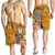 FSM Men's Shorts - Turtle Plumeria (Gold) - Polynesian Pride