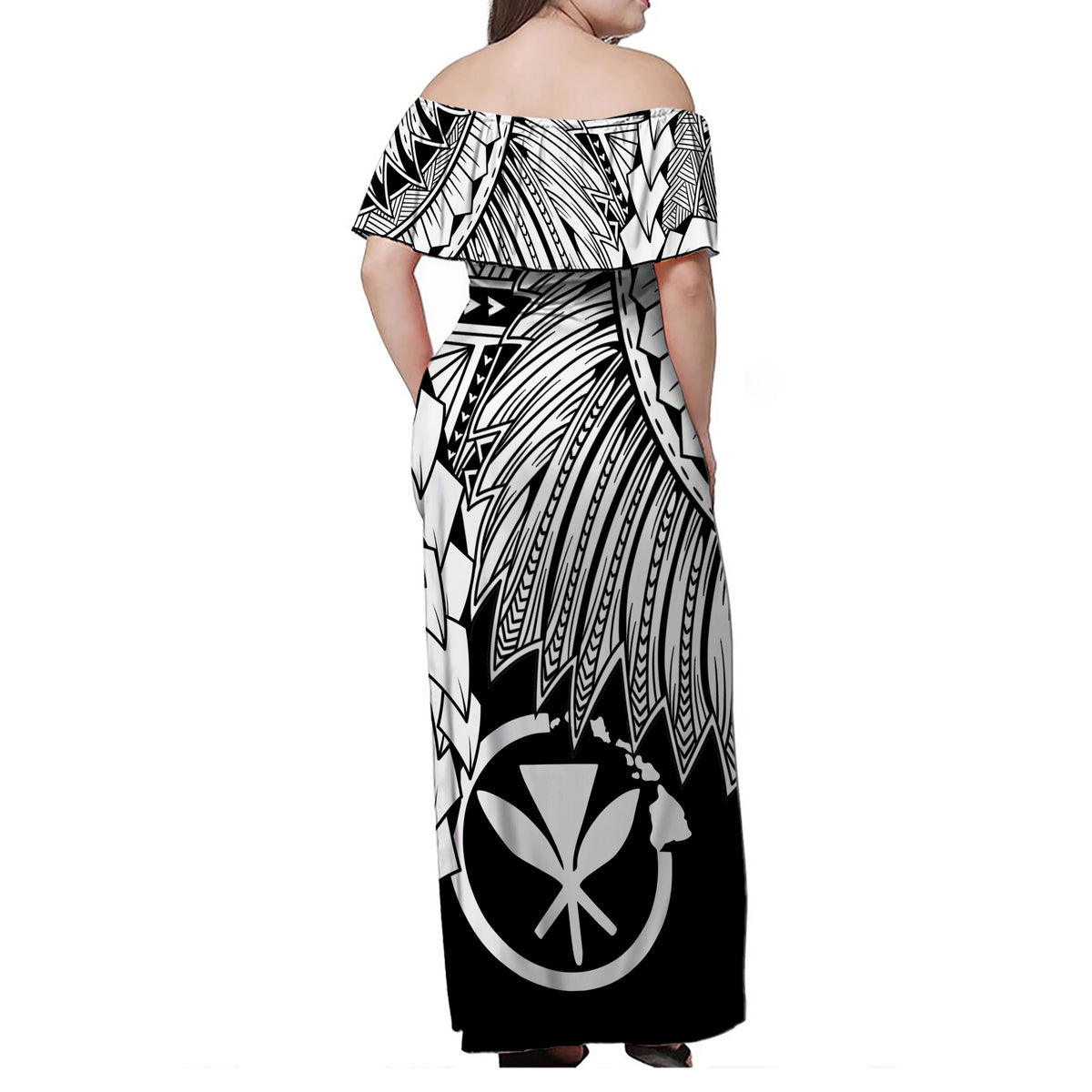 Hawaii Polynesian Matching Dress and Hawaiian Shirt Kanaka and Map - Polynesian Pride