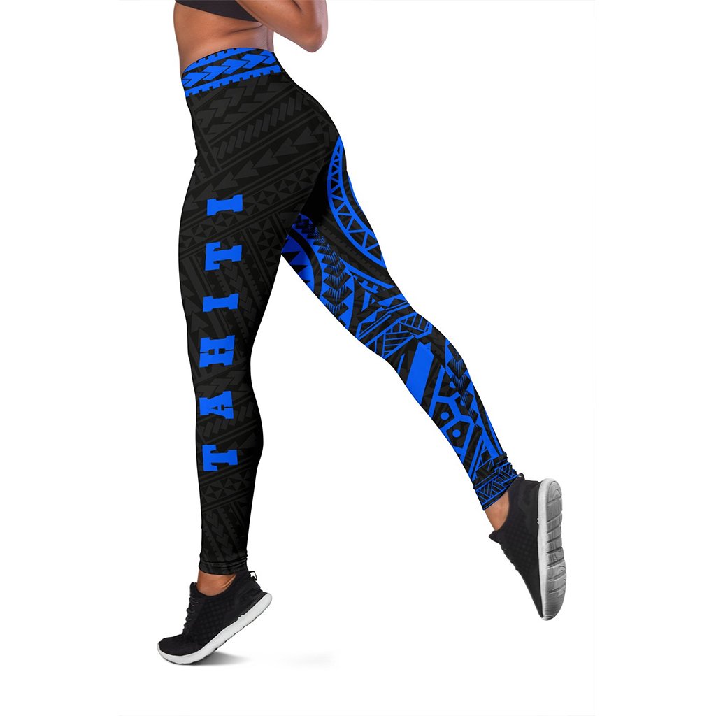 Tahiti Women's Leggings - Polynesian Blue Version - Polynesian Pride