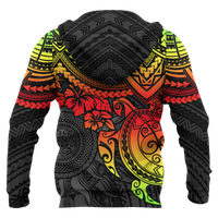 Hoodie Polynesian Reggae Turtle - Polynesian Pride