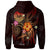 Polynesian Tahiti Custom Zip up Hoodie Legend of Tahiti (Red) - Polynesian Pride