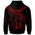 Vanuatu Polynesian Zip up Hoodie Vanuatu Waves (Red) - Polynesian Pride