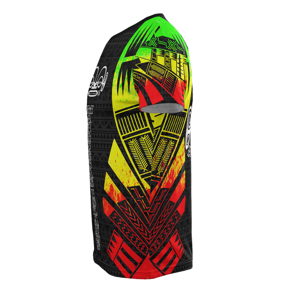 Marquesas Islands T Shirt Marquesas Islands Tiki Face Polynesian Tattoo Reggae Style - Polynesian Pride