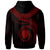 Nauru Polynesian Custom Hoodie Nauru Waves (Red) - Polynesian Pride