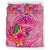 Tahiti Polynesian Bedding Set - Floral With Seal Pink - Polynesian Pride