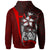 Fiji Polynesian Hoodie Red Turtle with Hook - Polynesian Pride