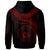 Polynesian Hawaii Custom Hoodie Hawaiian Waves (Red) - Polynesian Pride