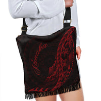 Kanaka Boho Handbag - Polynesian Pattern Style Red Color - Polynesian Pride
