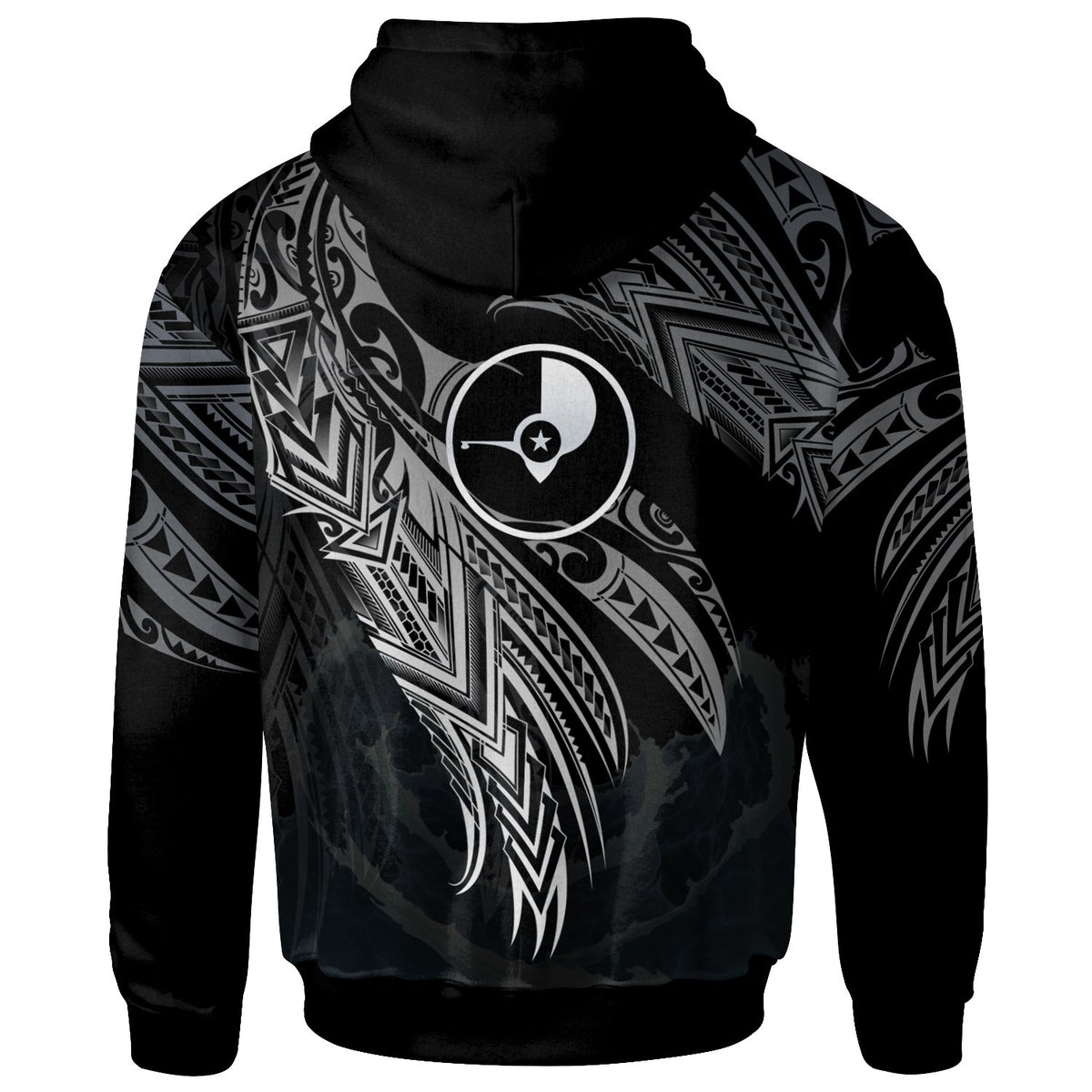 Yap Polynesian Zip Hoodie Legend White Version - Polynesian Pride