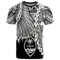 Guam Polynesian Custom T Shirt Tribal Wave Tattoo White Unisex White - Polynesian Pride