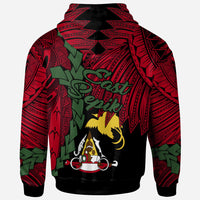 Papua New Guinea East Sepik Province Polynesian Zip Hoodie Tribal Wave Tattoo - Polynesian Pride