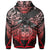 Samoa Polynesian Custom Hoodie Eagle Tribal Pattern Red - Polynesian Pride