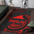 Tokelau Polynesian Area Rug - Red Tribal Wave - Polynesian Pride