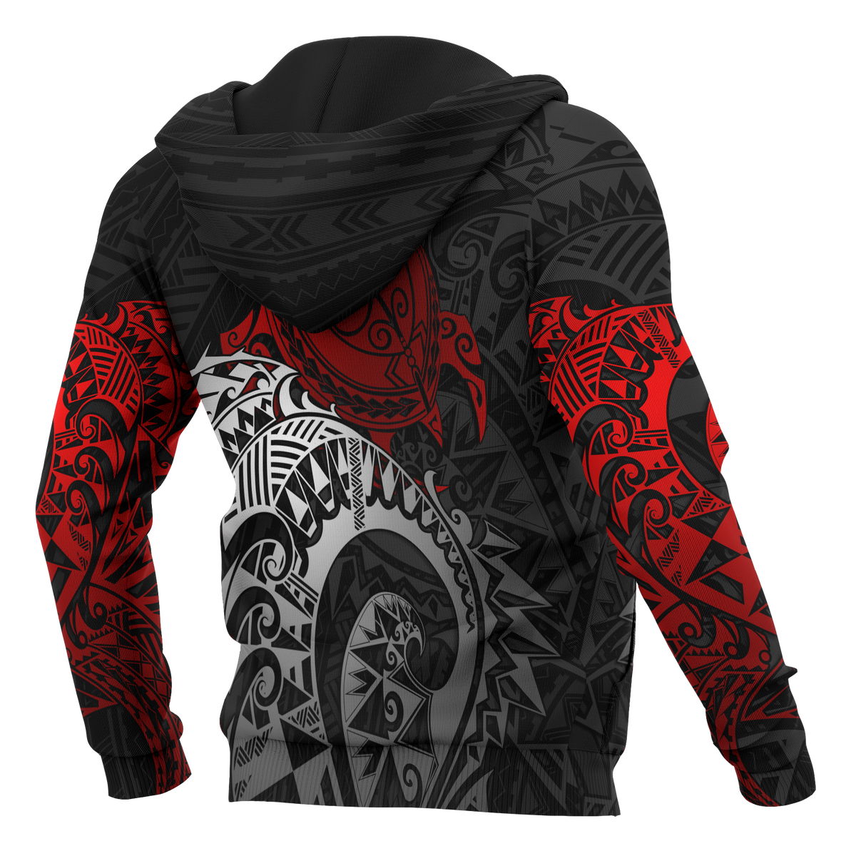 American Samoa Hoodie Polynesian Turtle (Red) - Polynesian Pride