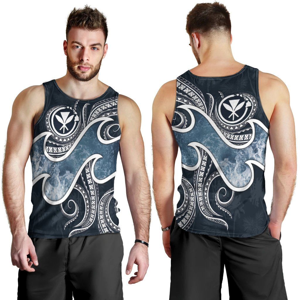 Polynesian Hawaii Men's Tank Top - Ocean Style - Polynesian Pride