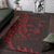 Fiji Area Rug - Custom Polynesian Pattern Style Red Color - Polynesian Pride