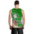 Fiji Custom Personalised Men's Tank Top - Turtle Plumeria (Green) - Polynesian Pride