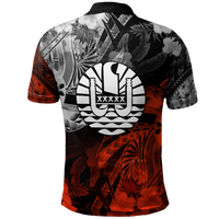 Tahiti Polynesian Custom Polo Shirt Vintage Polynesian Turtle - Polynesian Pride