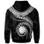 Nauru Polynesian Custom Hoodie Nauru Waves (White) - Polynesian Pride