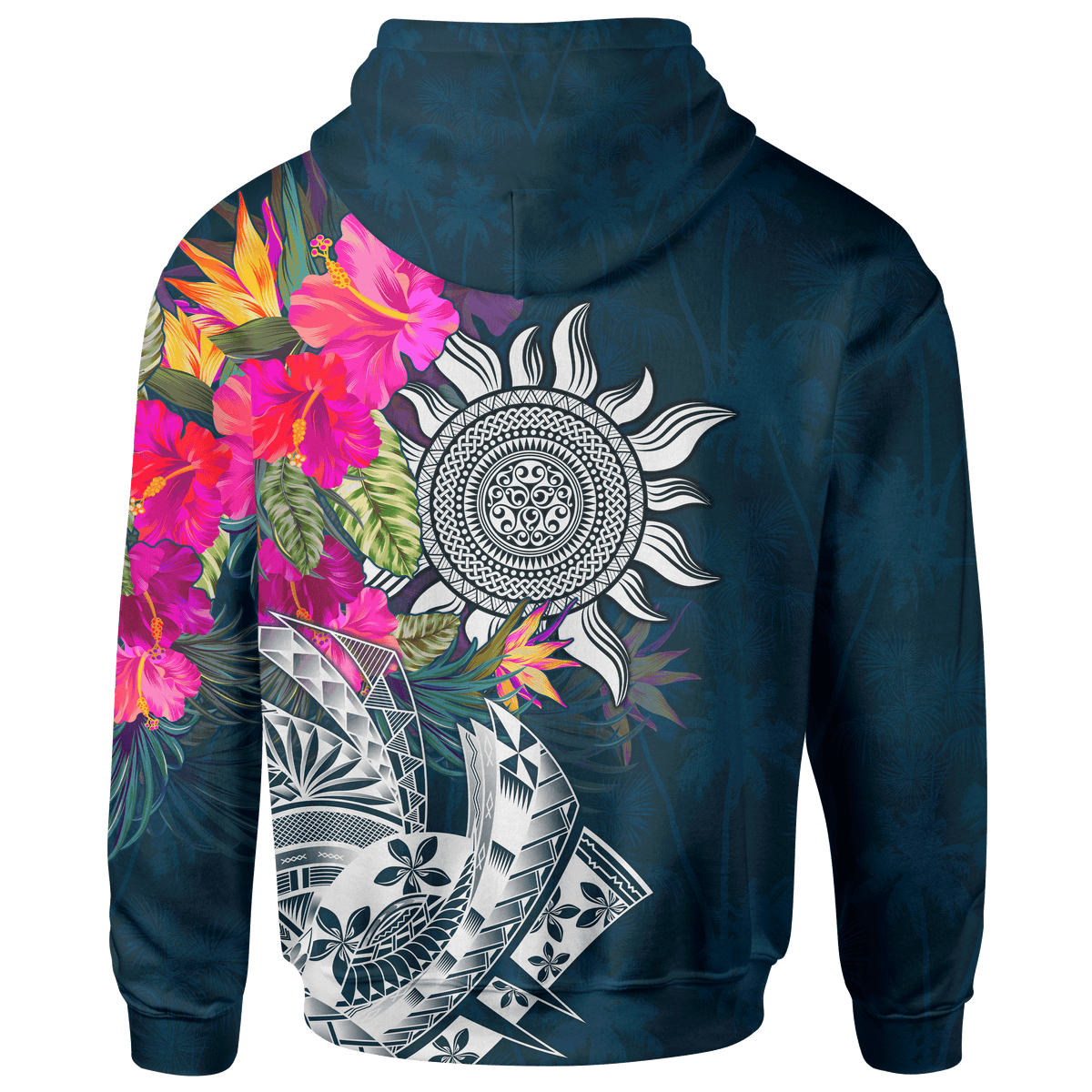 Polynesian Custom Hoodie Summer Vibes - Polynesian Pride