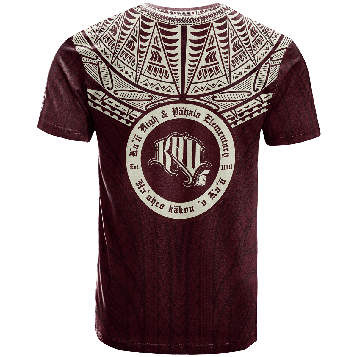 Custom Hawaii Kau High & Pahala Elementary School Pride T Shirt LT12 - Polynesian Pride