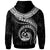 Vanuatu Polynesian Custom Zip up Hoodie Vanuatu Waves (White) - Polynesian Pride