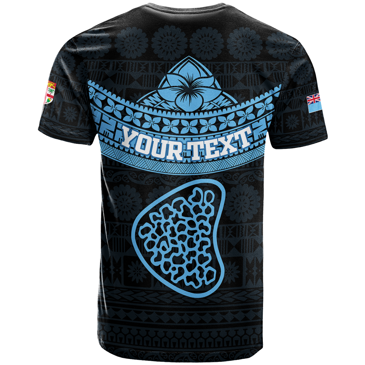 Custom Tavarua Fiji Tapa Tribal T Shirt LT12 - Polynesian Pride