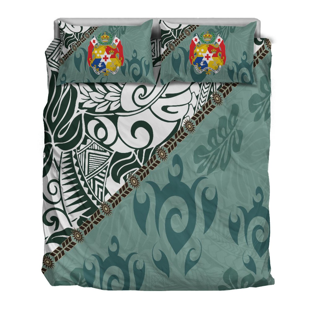 Tonga Polynesian Bedding Set - Leaves And Turtles - Polynesian Pride