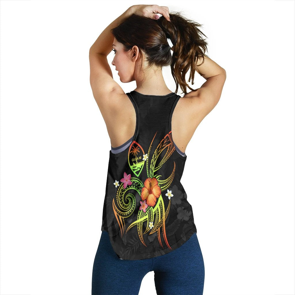 Guam Polynesian Women's Racerback Tank - Legend of Guam (Reggae) - Polynesian Pride