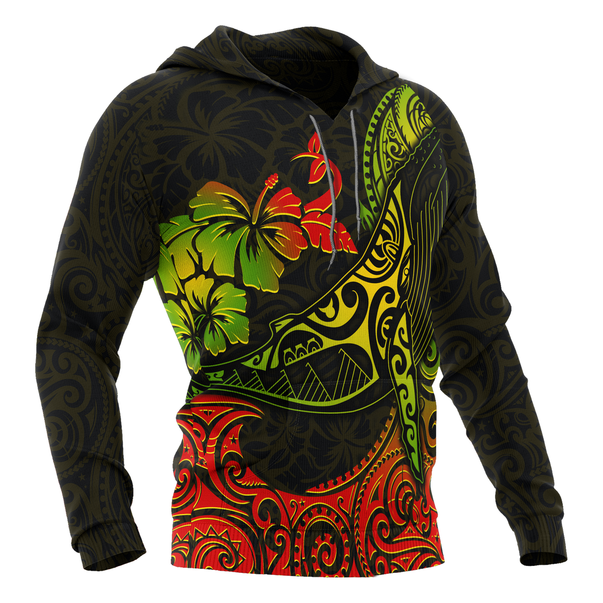 Hawaii Hoodie Polynesian Humpback Whale - Polynesian Pride