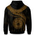 American Samoa Polynesian Custom Hoodie American Samoan Waves (Golden) - Polynesian Pride