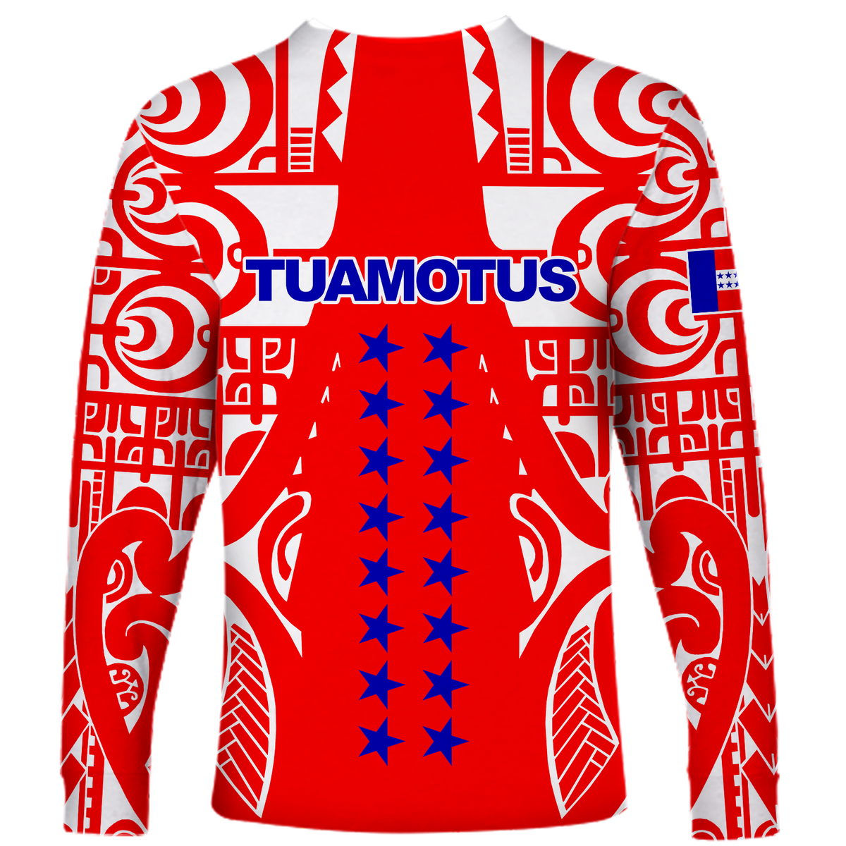 (Custom Personalised) Tuamotu Archipelago Tribal Tattoo Long Sleeve Shirt - LT12 - Polynesian Pride
