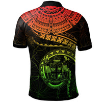 Fiji Polynesian Polo Shirt Fiji Waves (Reggae) - Polynesian Pride