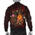 Fiji Polynesian Men's Bomber Jacket - Legend of Fiji (Red) - Polynesian Pride