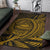 American Samoa Area Rug - Wings Style Gold Color - Polynesian Pride