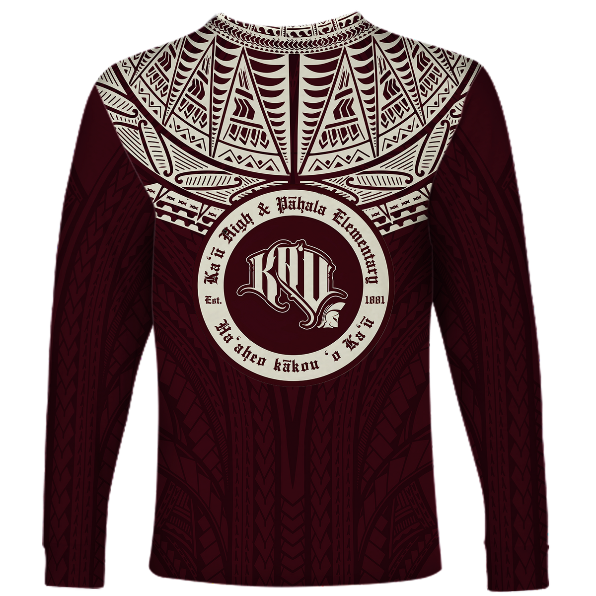 Hawaii Kau High & Pahala Elementary School Pride Long Sleeve Shirt - LT12 - Polynesian Pride
