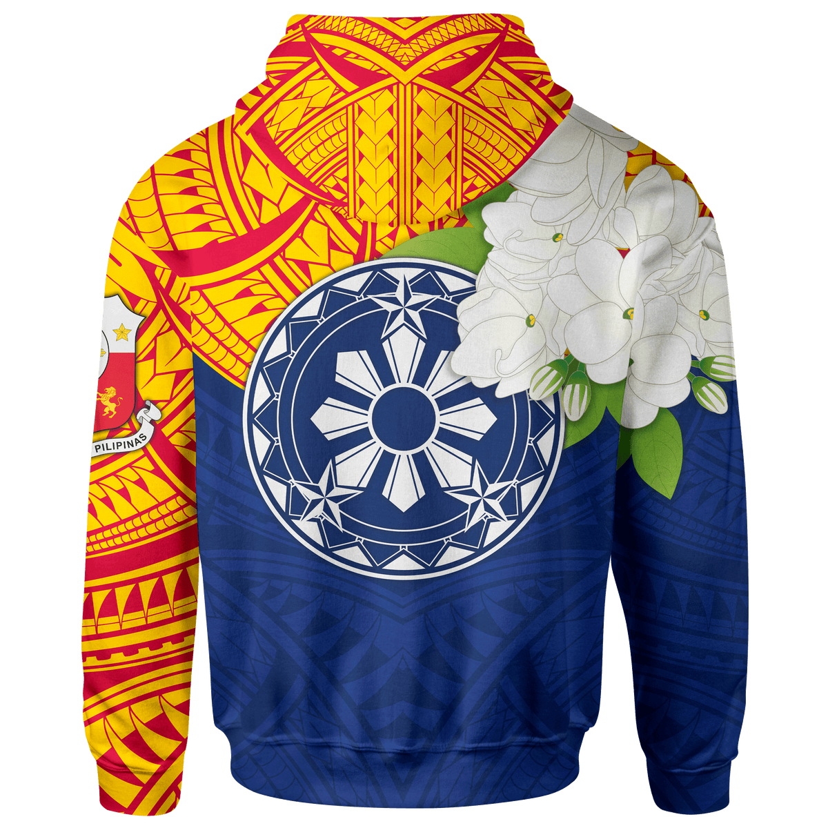 The Philippines Custom Hoodie Filipino Sampaguita - Polynesian Pride