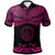 Palau Custom Polo Shirt Polynesian Tattoo Pink Version Unisex Pink - Polynesian Pride