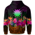 Nauru Custom Hoodie Summer Hibiscus - Polynesian Pride