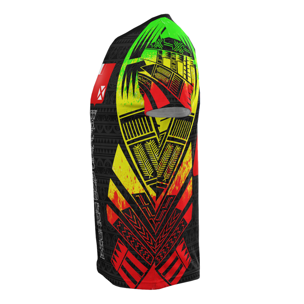 Wallis and Futuna T Shirt Wallis and Futuna Coat of Arms Polynesian Tattoo Reggae Style - Polynesian Pride