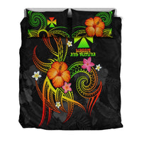 Wallis and Futuna Polynesian Bedding Set - Legend of Wallis and Futuna (Reggae) - Polynesian Pride