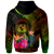 Polynesian Hawaii Polynesian Custom Hoodie Hibiscus and Banana Leaves - Polynesian Pride