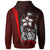 Polynesian Hawaii Custom Hoodie Red Turtle with Hook - Polynesian Pride